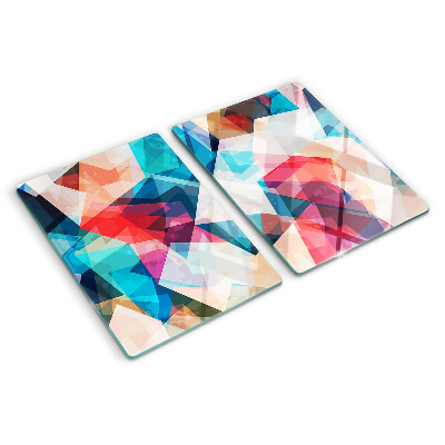 Snijplanken glas Abstracte geometrische vormen in pastelkleuren