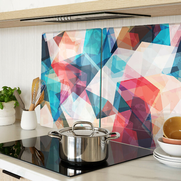 Snijplanken glas Abstracte geometrische vormen in pastelkleuren