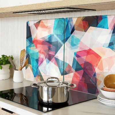 Snijplanken glas Abstracte geometrische vormen in pastelkleuren