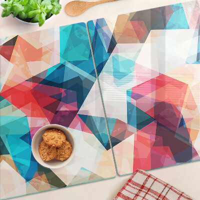 Snijplanken glas Abstracte geometrische vormen in pastelkleuren