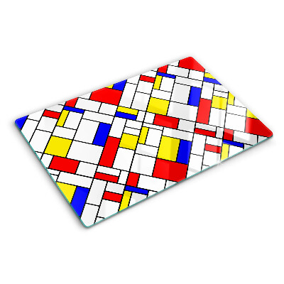 Snijplanken van glas Geometrie in de stijl van Mondriaan
