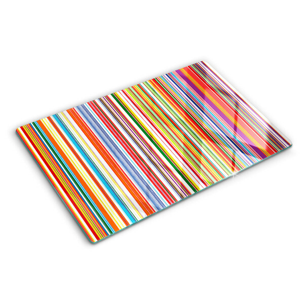 Snijplanken glas Kleurrijke strepen