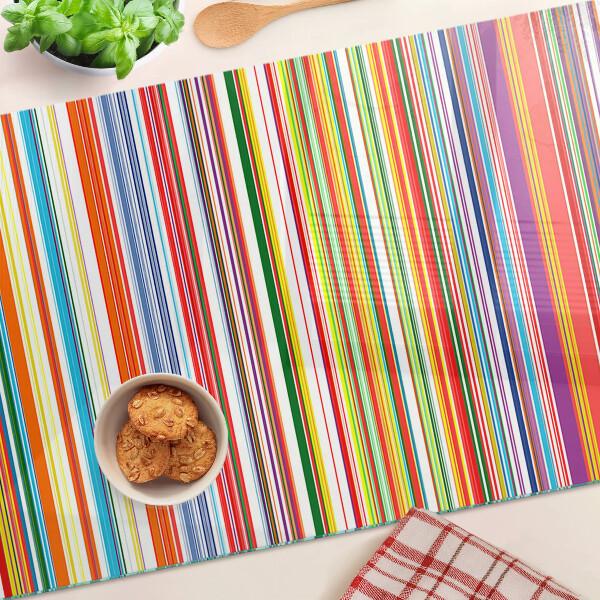 Snijplanken glas Kleurrijke strepen
