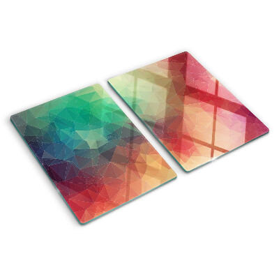 Snijplanken van glas Abstract geometrisch patroon