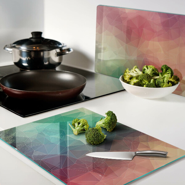 Snijplanken van glas Abstract geometrisch patroon