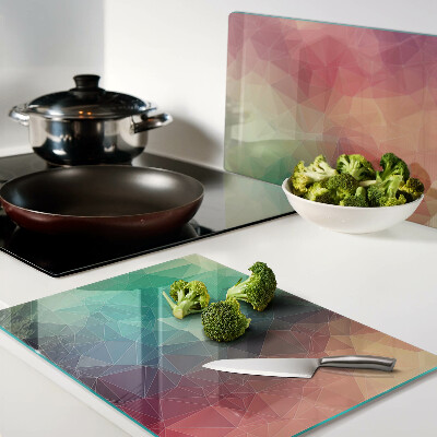 Snijplanken van glas Abstract geometrisch patroon