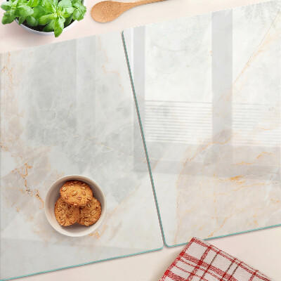 Glazen snijplanken Marmerpatroon met gouden aderen