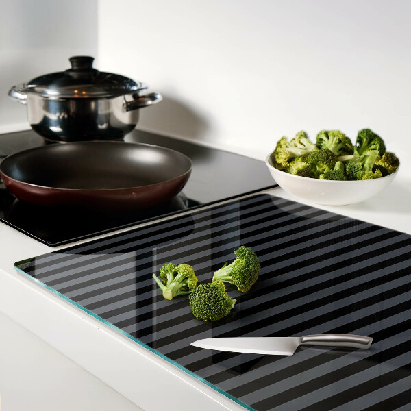 Snijplanken glas Verticale strepen in grijstinten