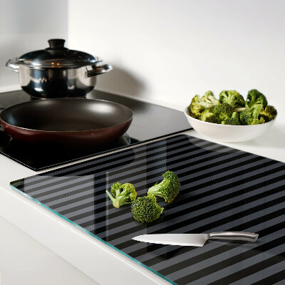 Snijplanken glas Verticale strepen in grijstinten