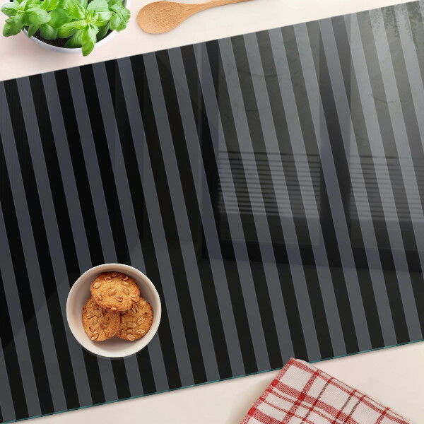 Snijplanken glas Verticale strepen in grijstinten