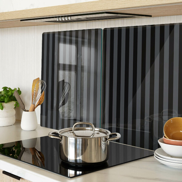 Snijplanken glas Verticale strepen in grijstinten