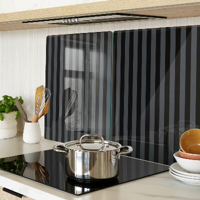 Snijplanken glas Verticale strepen in grijstinten