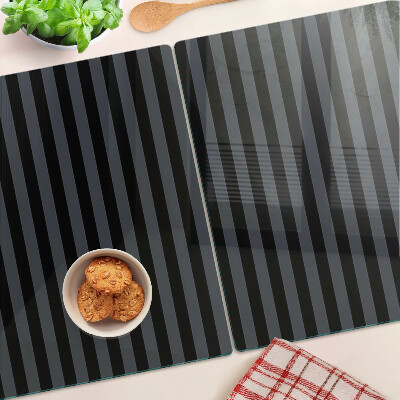 Snijplanken glas Verticale strepen in grijstinten