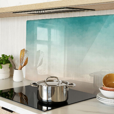 Snijplanken glas Blauw en oranje verloop