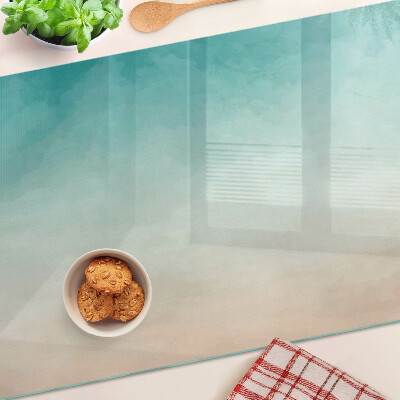 Snijplanken glas Blauw en oranje verloop