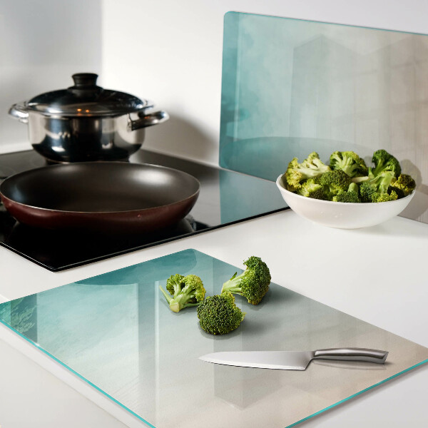 Snijplanken glas Blauw en oranje verloop