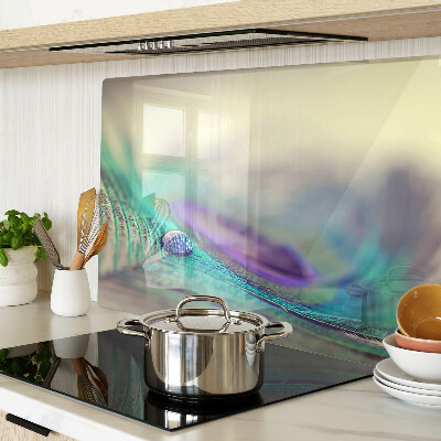 Snijplanken van glas Een druppel op een blad