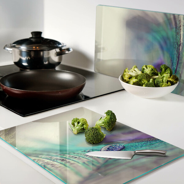 Snijplanken van glas Een druppel op een blad