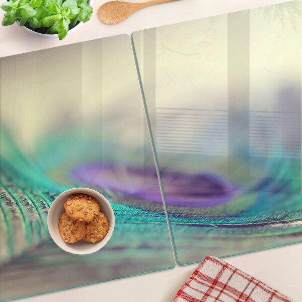 Snijplanken van glas Een druppel op een blad