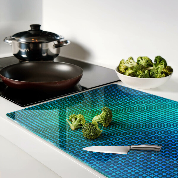 Snijplanken van glas Kleurenverloop in verschillende tinten blauw