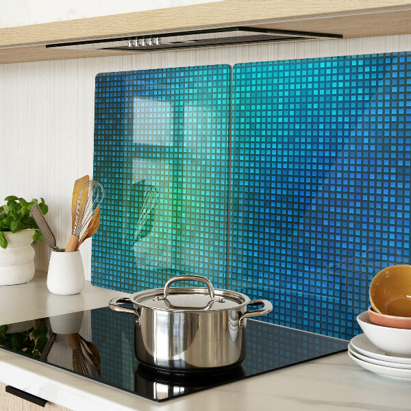 Snijplanken van glas Kleurenverloop in verschillende tinten blauw