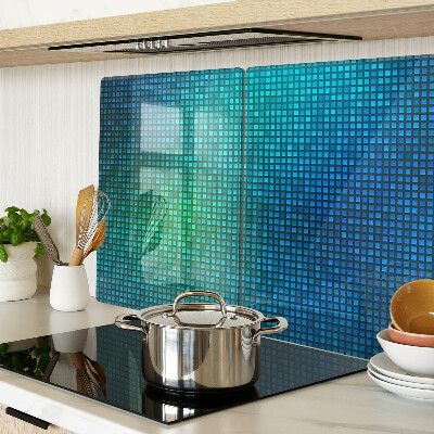 Snijplanken van glas Kleurenverloop in verschillende tinten blauw