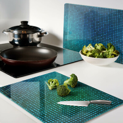 Snijplanken van glas Kleurenverloop in verschillende tinten blauw