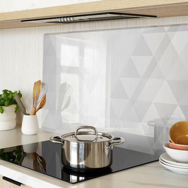 Glazen snijplanken Geometrische patronen in grijstinten