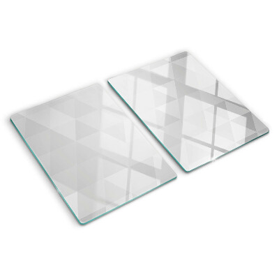 Glazen snijplanken Geometrische patronen in grijstinten