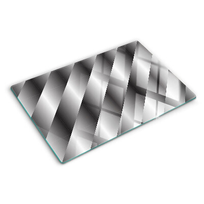 Glazen snijplanken Geometrische patronen in grijstinten