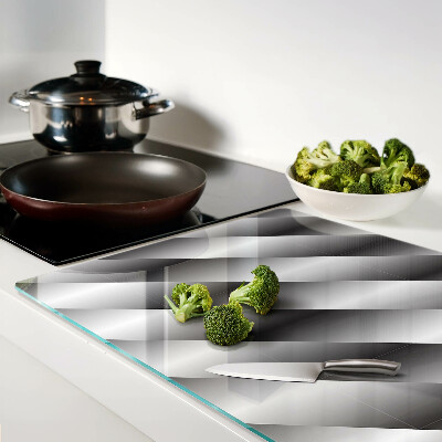 Glazen snijplanken Geometrische patronen in grijstinten