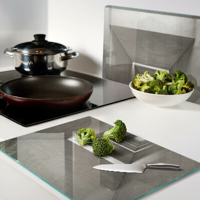 Glazen snijplanken Geometrisch interieur met diepte-effect