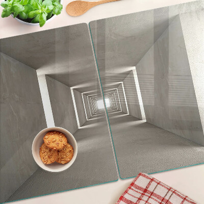 Glazen snijplanken Geometrisch interieur met diepte-effect