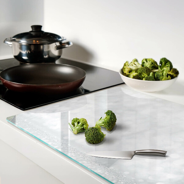 Snijplanken glas Sprankelende bokeh met lichteffect