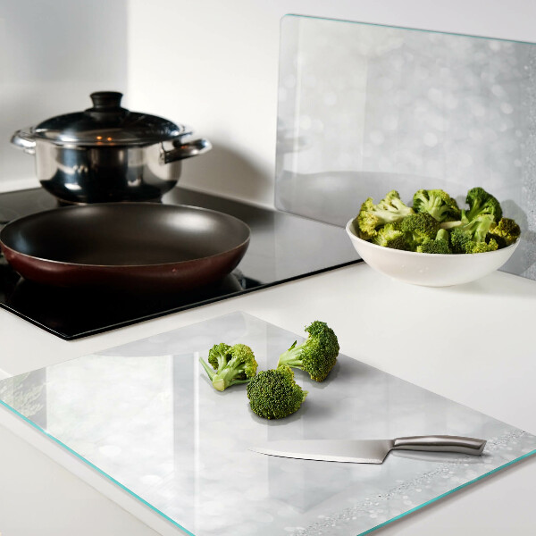 Snijplanken glas Sprankelende bokeh met lichteffect