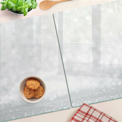 Snijplanken glas Sprankelende bokeh met lichteffect