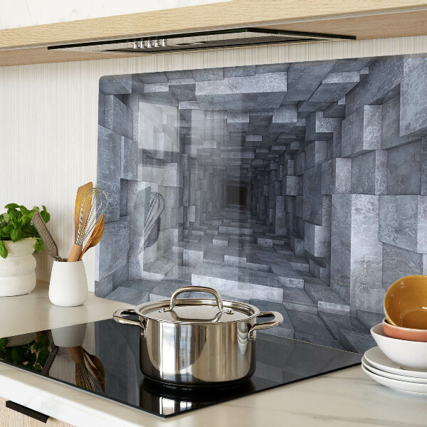 Snijplanken van glas Diepgatillusie