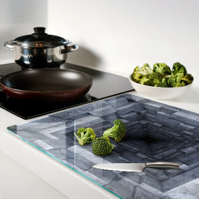 Snijplanken van glas Diepgatillusie