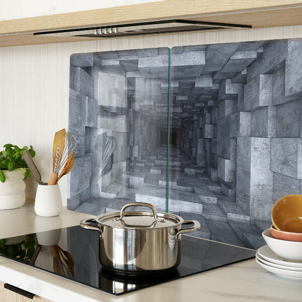 Snijplanken van glas Diepgatillusie