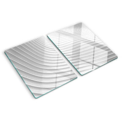 Snijplanken van glas Golven en lijnen in grijstinten