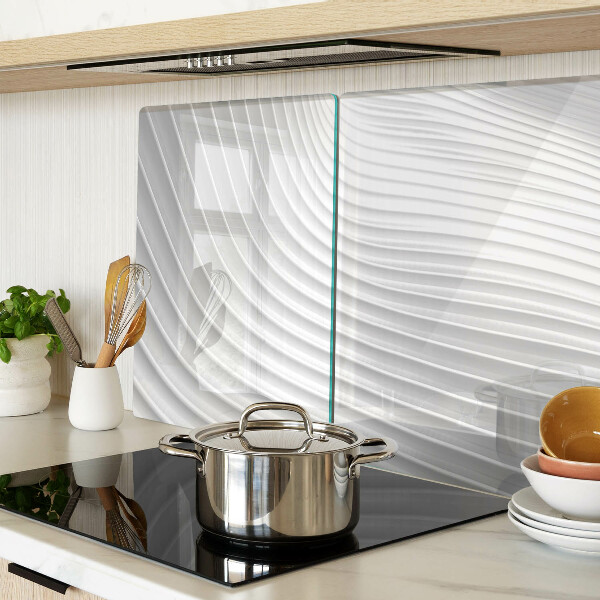 Snijplanken van glas Golven en lijnen in grijstinten