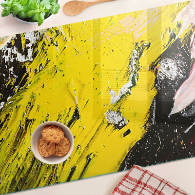 Snijplanken van glas Abstract landschap in intense kleuren