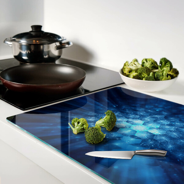 Snijplanken glas Blauwe lichtstralen