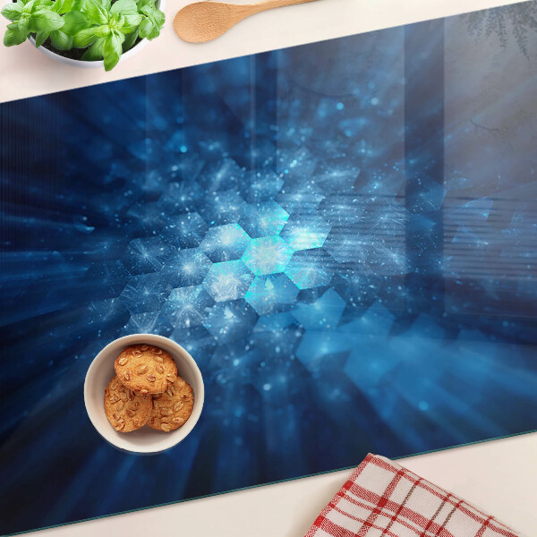 Snijplanken glas Blauwe lichtstralen