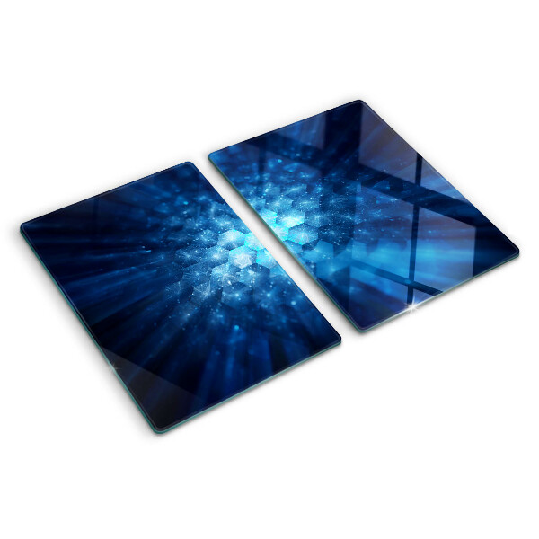 Snijplanken glas Blauwe lichtstralen