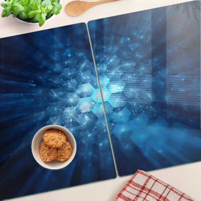 Snijplanken glas Blauwe lichtstralen