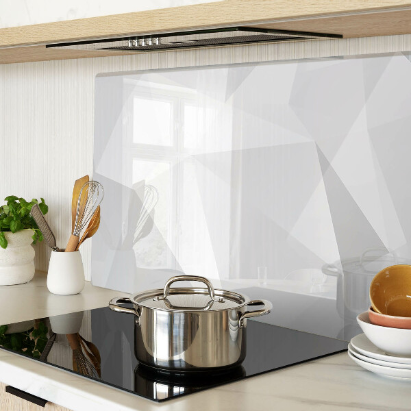 Snijplanken van glas Geometrische vormen in grijstinten