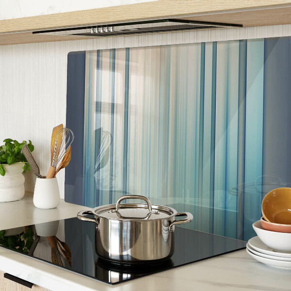 Snijplanken van glas Abstracte lijnen in blauwe tinten