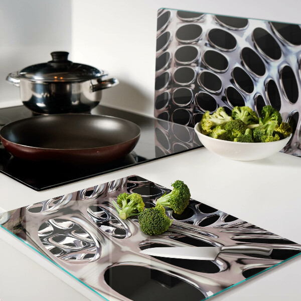 Snijplanken glas Abstracte mesh-structuur