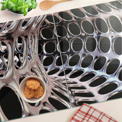 Snijplanken glas Abstracte mesh-structuur